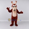 Custom Burgundy and Cream Rabbit Mascot Costume Adult Full Body Suit for Easter Events