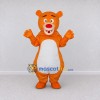 Custom Orange and White Teddy Bear Character Mascot Costume Adult Full Body Suit for Community Events Custom Orange and White Teddy Bear Character Mascot Costume Adult Full Body Suit for Community Events