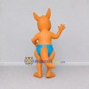 Custom Orange and Blue Kangaroo in Blue Shorts Mascot Costume Adult Full Body Suit for School Events