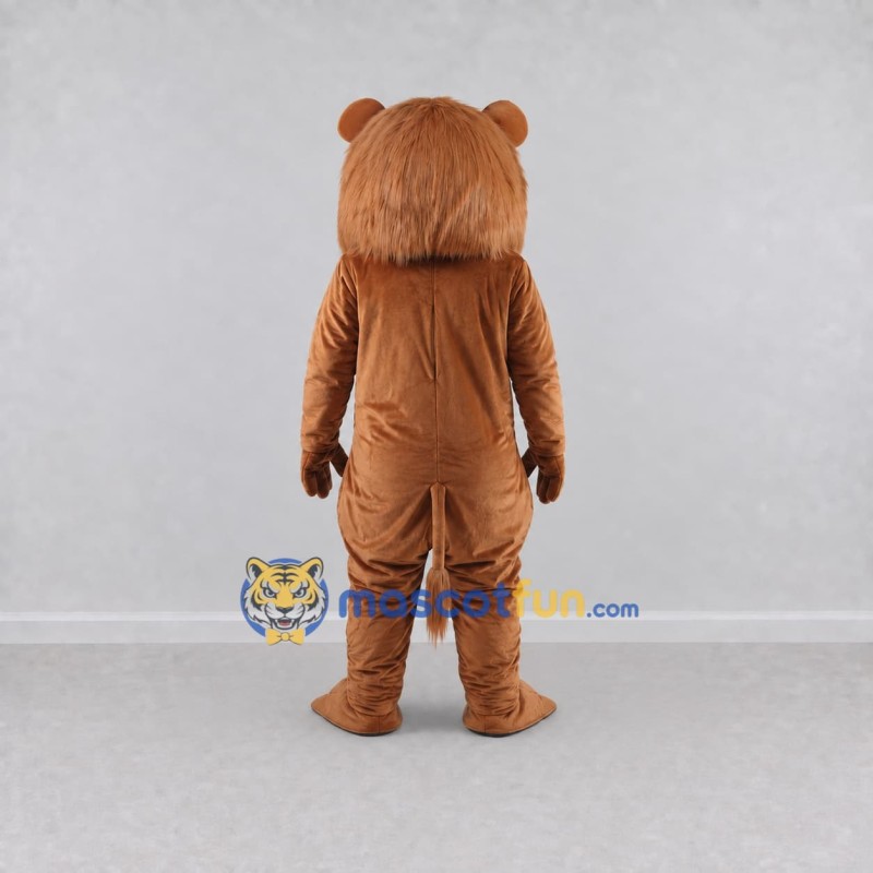 Custom Brown and Tan Lion Mascot Costume Adult Full Body Suit for Sports Events Custom Brown and Tan Lion Mascot Costume Adult Full Body Suit for Sports Events