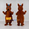 Custom Brown and Yellow Kangaroo in a Blue Hat Mascot Costume Adult Full Body Suit for Wildlife Events Custom Brown and Yellow Kangaroo in a Blue Hat Mascot Costume Adult Full Body Suit for Wildlife Events