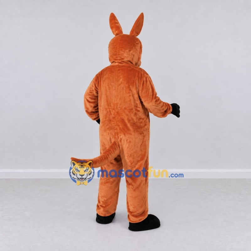 Custom Orange and White Kangaroo with a Joey Mascot Costume Adult Full Body Suit for Wildlife Events Custom Orange and White Kangaroo with a Joey Mascot Costume Adult Full Body Suit for Wildlife Events
