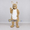 Custom Tan and White Kangaroo Mascot Costume Adult Full Body Suit for Wildlife Events Custom Tan and White Kangaroo Mascot Costume Adult Full Body Suit for Wildlife Events