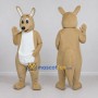 Custom Tan and White Kangaroo Mascot Costume Adult Full Body Suit for Wildlife Events