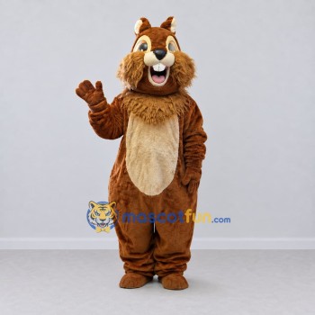 Custom Brown and Tan Squirrel Character Mascot Costume Adult Full Body Suit for Community Events Custom Brown and Tan Squirrel Character Mascot Costume Adult Full Body Suit for Community Events