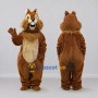 Custom Brown and Tan Squirrel Character Mascot Costume Adult Full Body Suit for Community Events