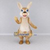 Custom Tan and Cream Kangaroo with a Joey Mascot Costume Adult Full Body Suit for Wildlife Events