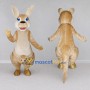 Custom Tan and Cream Kangaroo with a Joey Mascot Costume Adult Full Body Suit for Wildlife Events