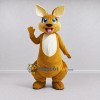 Custom Golden Brown and White Kangaroo Mascot Costume Adult Full Body Suit for Wildlife Events Custom Golden Brown and White Kangaroo Mascot Costume Adult Full Body Suit for Wildlife Events