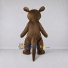 Custom Dark Brown and Cream Kangaroo Mascot Costume Adult Full Body Suit for Wildlife Events