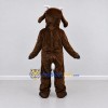 Custom Brown and White Goat Mascot Costume Adult Full Body Suit for Farm Events Custom Brown and White Goat Mascot Costume Adult Full Body Suit for Farm Events