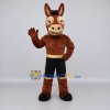 Custom Brown and Black Donkey in Sports Shorts Mascot Costume Adult Full Body Suit for Sports Events Custom Brown and Black Donkey in Sports Shorts Mascot Costume Adult Full Body Suit for Sports Events