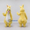 Custom Yellow and White Rabbit Mascot Costume Adult Full Body Suit for Easter Events