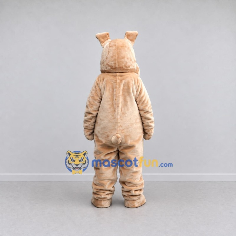 Custom Cream Dog Character Mascot Costume Adult Full Body Suit for Community Events Custom Cream Dog Character Mascot Costume Adult Full Body Suit for Community Events