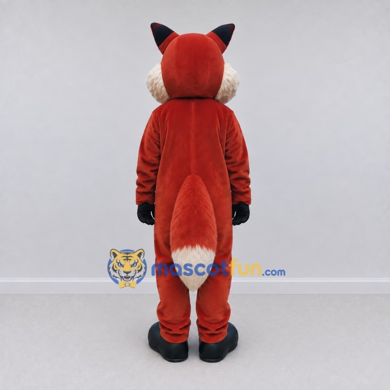 Custom Red Brown and Cream Fox Mascot Costume Adult Full Body Suit for Wildlife Events Custom Red Brown and Cream Fox Mascot Costume Adult Full Body Suit for Wildlife Events