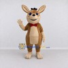 Custom Tan and Cream Kangaroo with a Bow Tie Mascot Costume Adult Full Body Suit for School Events Custom Tan and Cream Kangaroo with a Bow Tie Mascot Costume Adult Full Body Suit for School Events
