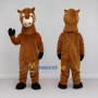 Custom Brown and White Horse Mascot Costume Adult Full Body Suit for Farm Events