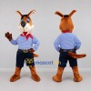 Custom Orange and Blue Dog in a Shirt and Shorts Mascot Costume Adult Full Body Suit for School Events Custom Orange and Blue Dog in a Shirt and Shorts Mascot Costume Adult Full Body Suit for School Events