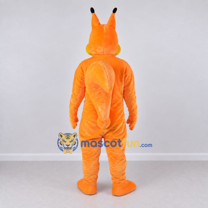 Custom Orange and Yellow Squirrel Mascot Costume Adult Full Body Suit for Wildlife Events Custom Orange and Yellow Squirrel Mascot Costume Adult Full Body Suit for Wildlife Events