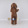Custom Brown and White Dog Mascot Costume Adult Full Body Suit for Community Events Custom Brown and White Dog Mascot Costume Adult Full Body Suit for Community Events