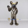 Custom Brown and Black Spotted Canine Character Mascot Costume Adult Full Body Suit for Wildlife Events Custom Brown and Black Spotted Canine Character Mascot Costume Adult Full Body Suit for Wildlife Events