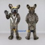 Custom Brown and Black Spotted Canine Character Mascot Costume Adult Full Body Suit for Wildlife Events