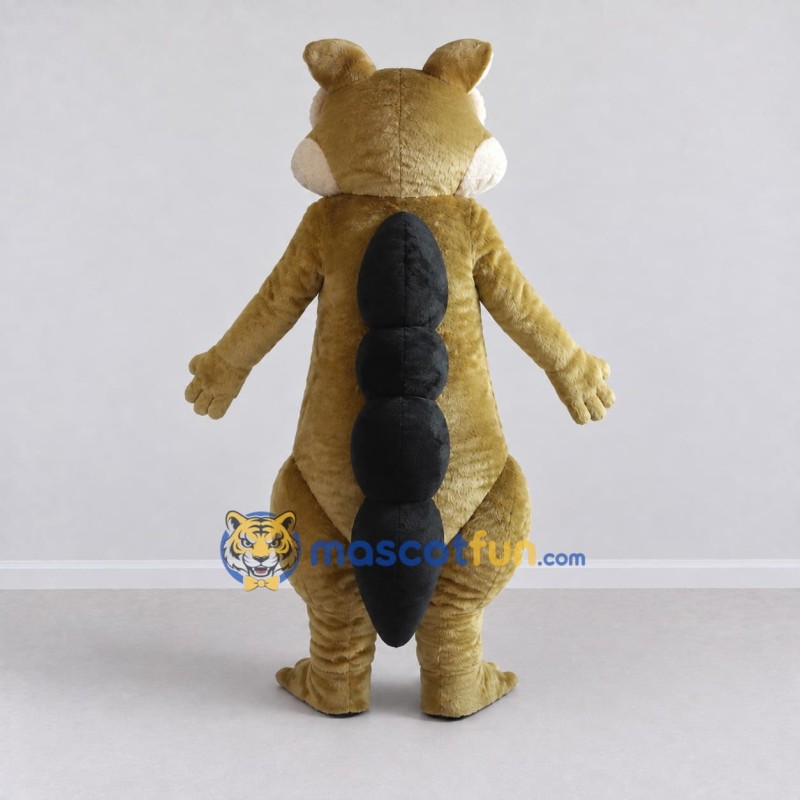 Custom Tan and Cream Saber-Toothed Squirrel Character Mascot Costume Adult Full Body Suit for Theme Parties Custom Tan and Cream Saber-Toothed Squirrel Character Mascot Costume Adult Full Body Suit for Theme Parties