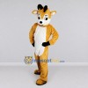 Custom Golden Brown and White Goat Mascot Costume Adult Full Body Suit for Farm Events