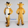 Custom Golden Brown and White Goat Mascot Costume Adult Full Body Suit for Farm Events
