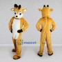 Custom Golden Brown and White Goat Mascot Costume Adult Full Body Suit for Farm Events
