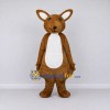Custom Brown and White Kangaroo Character Mascot Costume Adult Full Body Suit for Wildlife Events