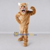Custom Tan Fierce Big Cat Mascot Costume Adult Full Body Suit for Sports Events Custom Tan Fierce Big Cat Mascot Costume Adult Full Body Suit for Sports Events