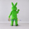 Custom Green and Orange Rabbit Mascot Costume Adult Full Body Suit for Easter Events Custom Green and Orange Rabbit Mascot Costume Adult Full Body Suit for Easter Events