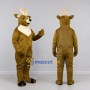 Custom Brown and Cream Deer Mascot Costume Adult Full Body Suit for Wildlife Events