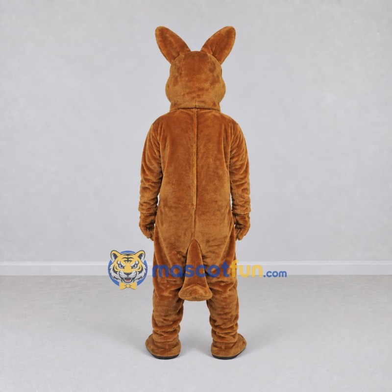 Custom Brown and Tan Kangaroo Mascot Costume Adult Full Body Suit for Wildlife Events Custom Brown and Tan Kangaroo Mascot Costume Adult Full Body Suit for Wildlife Events