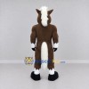 Custom Brown and White Muscular Horse Mascot Costume Adult Full Body Suit for Sports Events Custom Brown and White Muscular Horse Mascot Costume Adult Full Body Suit for Sports Events