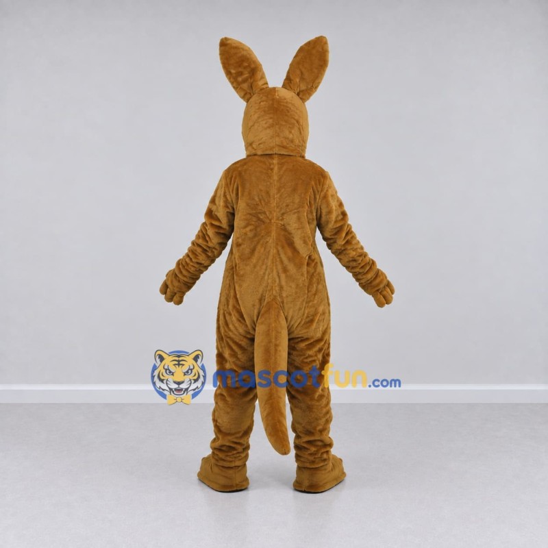 Custom Brown and White Kangaroo with a Joey Mascot Costume Adult Full Body Suit for Wildlife Events Custom Brown and White Kangaroo with a Joey Mascot Costume Adult Full Body Suit for Wildlife Events