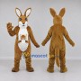Custom Brown and White Kangaroo with a Joey Mascot Costume Adult Full Body Suit for Wildlife Events