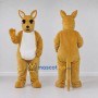 Custom Golden Tan and White Kangaroo Mascot Costume Adult Full Body Suit for Wildlife Events