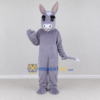 Custom Gray Donkey Mascot Costume Adult Full Body Suit for Farm Events
