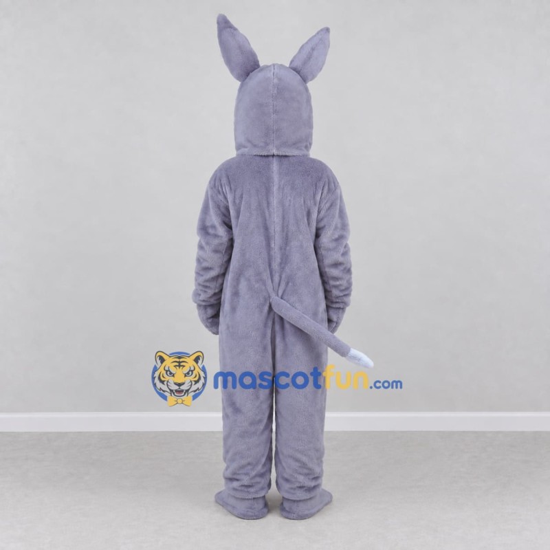 Custom Gray Donkey Mascot Costume Adult Full Body Suit for Farm Events Custom Gray Donkey Mascot Costume Adult Full Body Suit for Farm Events