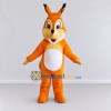 Custom Orange and White Squirrel Mascot Costume Adult Full Body Suit for Wildlife Events Custom Orange and White Squirrel Mascot Costume Adult Full Body Suit for Wildlife Events