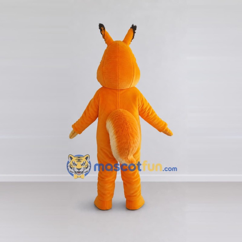 Custom Orange and White Squirrel Mascot Costume Adult Full Body Suit for Wildlife Events Custom Orange and White Squirrel Mascot Costume Adult Full Body Suit for Wildlife Events