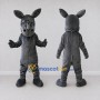 Custom Dark Gray Rhinoceros Character Mascot Costume Adult Full Body Suit for Wildlife Events