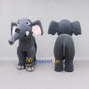 Custom Gray and Pink Four-Legged Elephant Mascot Costume Adult Full Body Suit for Wildlife Events Custom Gray and Pink Four-Legged Elephant Mascot Costume Adult Full Body Suit for Wildlife Events