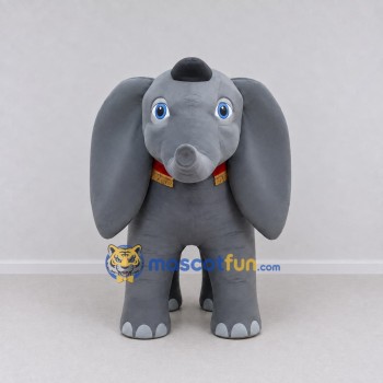 Custom Gray and Red Elephant with a Saddle Blanket Mascot Costume Adult Full Body Suit for Theme Parties Custom Gray and Red Elephant with a Saddle Blanket Mascot Costume Adult Full Body Suit for Theme Parties