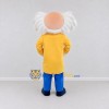 Custom Yellow and Blue Cartoon Professor Mascot Costume Adult Full Body Suit for School Events Custom Yellow and Blue Cartoon Professor Mascot Costume Adult Full Body Suit for School Events