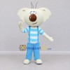 Custom Cream and Multicolor Koala Characters in Casual Outfits Mascot Costume Adult Full Body Suit for School Events