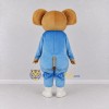 Custom Tan and Blue Mammoth in an Outfit Mascot Costume Adult Full Body Suit for Wildlife Events