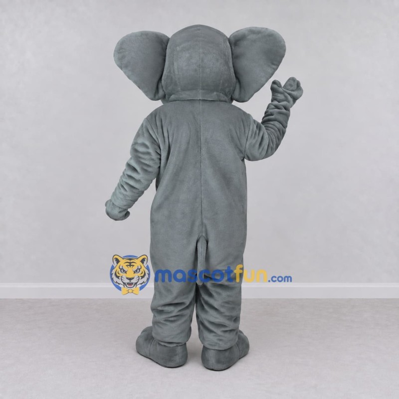Custom Gray and Pink Elephant Mascot Costume Adult Full Body Suit for Wildlife Events